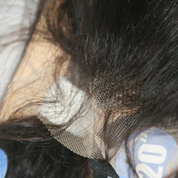 3pk bundle set with closure of wet & wavy water wave 18" 20" 22" - Picture 4 of 4